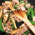 mure203's cooksnap of when they made 豚バラ肉とたけのこのオイスターソース炒め.