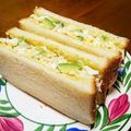 猫のオソマ's cooksnap of when they made 海老☆アボカド☆卵のサンドイッチ♪♪.