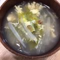 ポメちょん's cooksnap of when they made レタスと卵のうめ～爽やか塩スープ.
