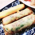 ママりん07's cooksnap of when they made 骨折した息子へ。納豆春巻き♪.