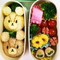 todoママ's cooksnap of when they made 『ルルロロ』弁当♡キャラ弁♡.