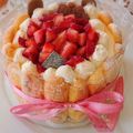 まゆるんcafe☆'s cooksnap of when they made ♪苺のシャルロット♪.
