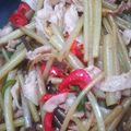 マイさんの家's cooksnap of when they made 蕗と九条ねぎのピリ辛オイスターソース炒め.