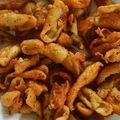 青ぷりも's cooksnap of when they made パリパリ鶏皮 鶏皮好きオススメ.