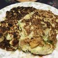 ancocoaちゃん's cooksnap of when they made 糖質制限☆小麦ファイバーでお好み焼き.