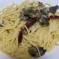 わわわわ！'s cooksnap of when they made 牡蠣の缶つま で作る ペペロンチーノ.