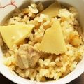 やえまりも's cooksnap of when they made たけのこと鶏肉のゴロゴロ炊き込みご飯.