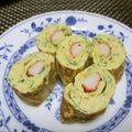 ジョングレ's cooksnap of when they made 冷めても美味しいカニカマの彩り卵焼き♡.