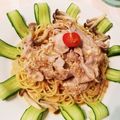 あこあっこあこ's cooksnap of when they made めっちゃ簡単‼︎ごまだれ冷しゃぶパスタ☆.