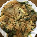 クック00N8WZ☆'s cooksnap of when they made 甘辛いがうまい♪さつまいもキムチチヂミ.
