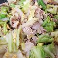嘉麻市住人's cooksnap of when they made 豚肉キャベツ卵の中華炒め.