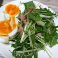 クック88OPFH☆'s cooksnap of when they made 水菜カニカマ卵ツナのごま油ぽん酢サラダ.