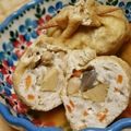 ジュスカ's cooksnap of when they made 鳥ひき肉のお揚げ巾着.