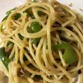 オオタニワタリ's cooksnap of when they made ピーマン・ツナ・塩昆布のスパゲッティー.