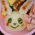 果樹みん's cooksnap of when they made 簡単☆うさぎさんのおにぎり弁当☆.