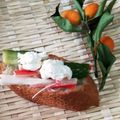 夢夢555's cooksnap of when they made 蟹缶で☆蟹クリームチーズのオープンサンド.