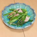 きらり流れ星's cooksnap of when they made アスパラとベーコンのマヨ炒め.