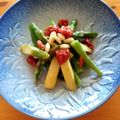夜空の下's cooksnap of when they made アスパラとドライトマト、松の実のソテー.