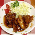 ぽぽきゅ's cooksnap of when they made 鶏モモ肉の１枚唐揚げたっぷり甘酢あんがけ.