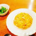 hominyan's cooksnap of when they made 芳ばしい✨海老たらこ炒飯.
