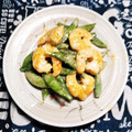 クックQ6E2BB☆'s cooksnap of when they made スナップえんどうとエビのチリマヨからめ.