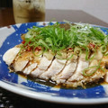 ダイナマイト漆黒's cooksnap of when they made 蒸し鶏と焼きなすのネギソース.