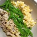 島猫。's cooksnap of when they made 鶏そぼろの三色丼.