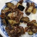 ハングル's cooksnap of when they made 男子ががっつく豚バラ茄子丼.