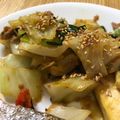 mantacarp's cooksnap of when they made 厚揚げキャベニラ甘辛炒め☆.