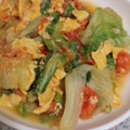 ☆もこちゃん☆'s cooksnap of when they made レタスとトマトの卵炒め.