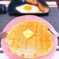 PokoLoco's cooksnap of when they made 分厚いふわふわ豆腐ホットケーキ◆ヘルシー.