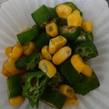 コモペット's cooksnap of when they made オクラとコーンの和え物(お弁当用).