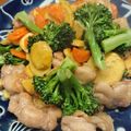 いかちゃん☆ﾐ's cooksnap of when they made 鶏肉と彩り野菜の甘辛炒め.