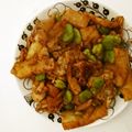 タオちゃん's cooksnap of when they made 春の味覚★タケノコとそら豆の豚肉味噌炒め.