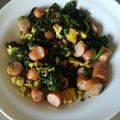 ジュン0509's cooksnap of when they made ほうれん草とウィンナーの卵炒め♪.