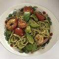 クック47DA9R☆'s cooksnap of when they made ズボラ飯！アボカドのジェノベーゼパスタ.