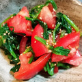 chiroameri's cooksnap of when they made ～ほうれん草とトマトのお浸し風サラダ～.