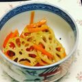 emmakayo's cooksnap of when they made レンコンとニンジンのきんぴら.