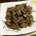 t_ohta's cooksnap of when they made 豚肉とこんにゃく、長ネギの炒め煮.