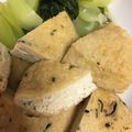 んりおか's cooksnap of when they made 定番かな　がんもどきとチンゲンサイの煮物.