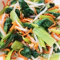 クック4ZA2ME☆'s cooksnap of when they made 健康美人♡小松菜モヤシのごま和え.