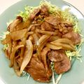 ハフリンガー♡'s cooksnap of when they made 腸まで届くタモリさん風豚生姜焼き.