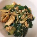akipopc's cooksnap of when they made やわらか胸肉！葉玉ねぎの炒め物.