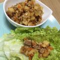 minamink's cooksnap of when they made ひき肉とたけのこ炒めのレタス包み.
