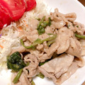 Sonew's cooksnap of when they made 小松菜と豚肉のみそ炒め.