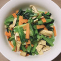 dora0612's cooksnap of when they made 小松菜と人参と油揚げのおひたし.