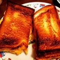 すみま～る's cooksnap of when they made 卵とハムのホットサンド.