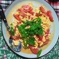 ばらのきし's cooksnap of when they made スナップエンドウ☆トマトの玉子炒め.