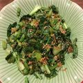 しろつがい's cooksnap of when they made ご飯のお伴♪カブの葉っぱの炒め物.