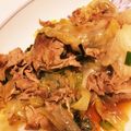 ぴん555's cooksnap of when they made 豚肉とレタスのポン酢和え.